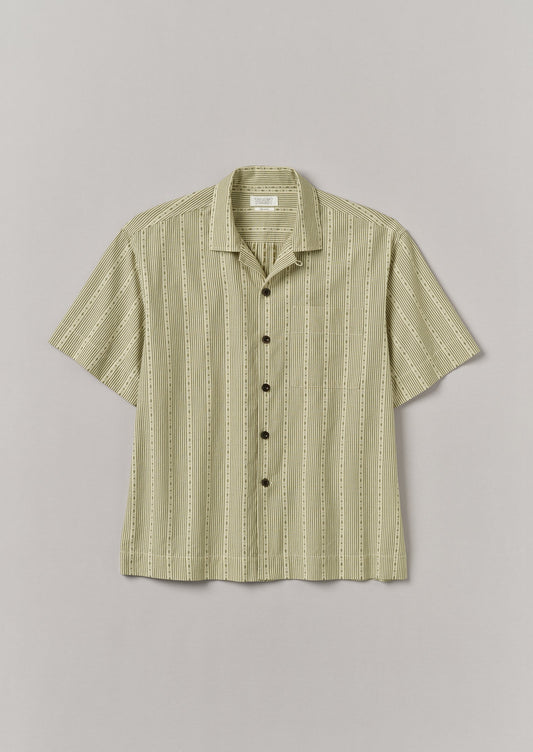 Camicia in cotone a righe Kite | Oliva