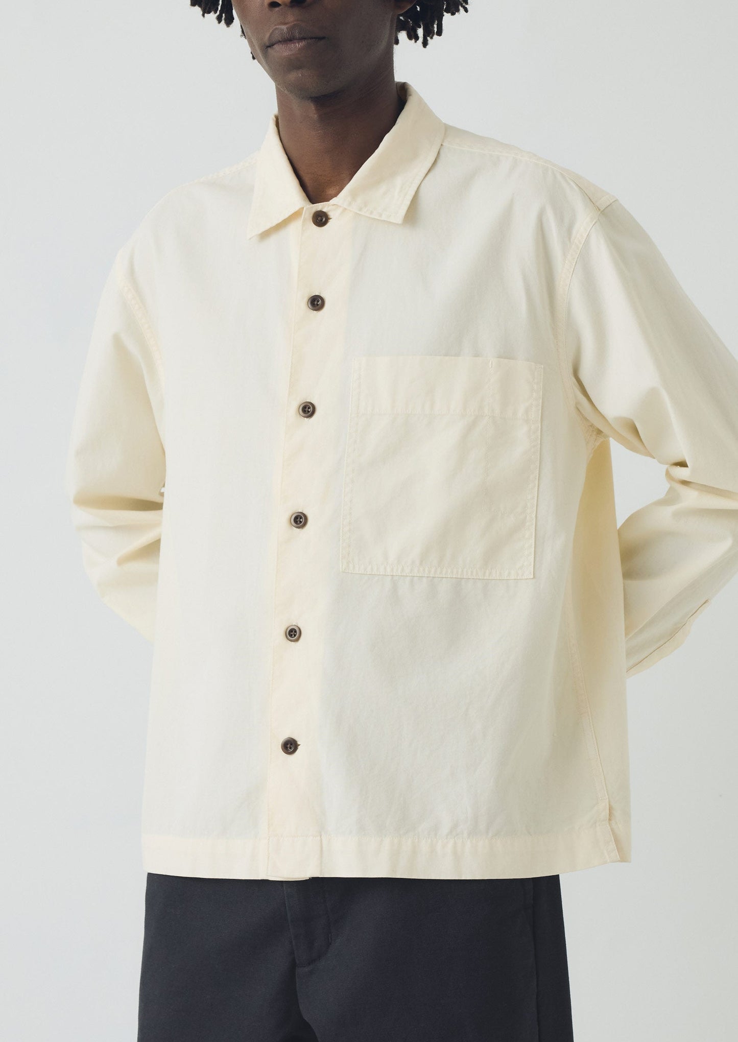 Camicia Oxford tinta in capo | Ecru