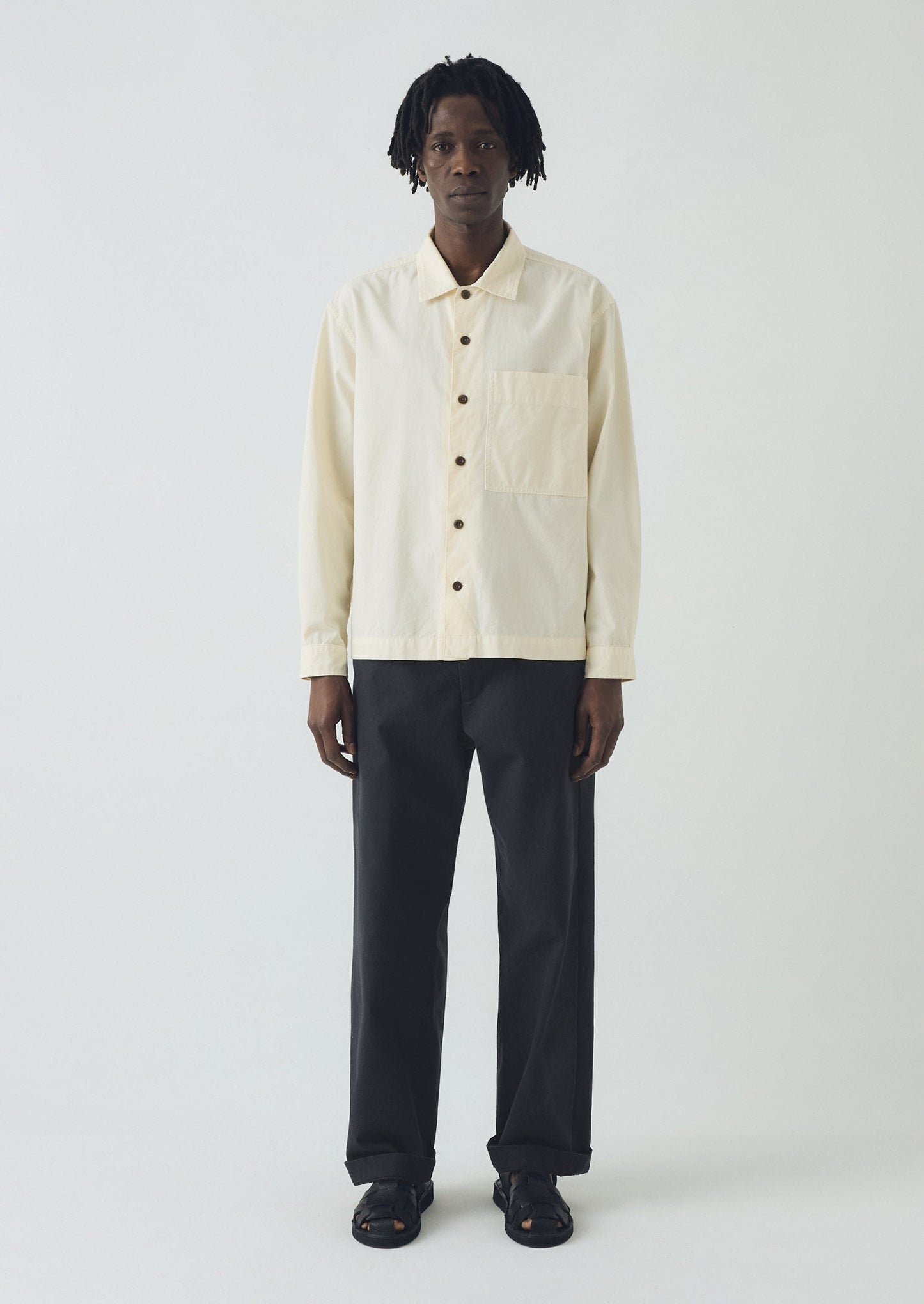 Camicia Oxford tinta in capo | Ecru
