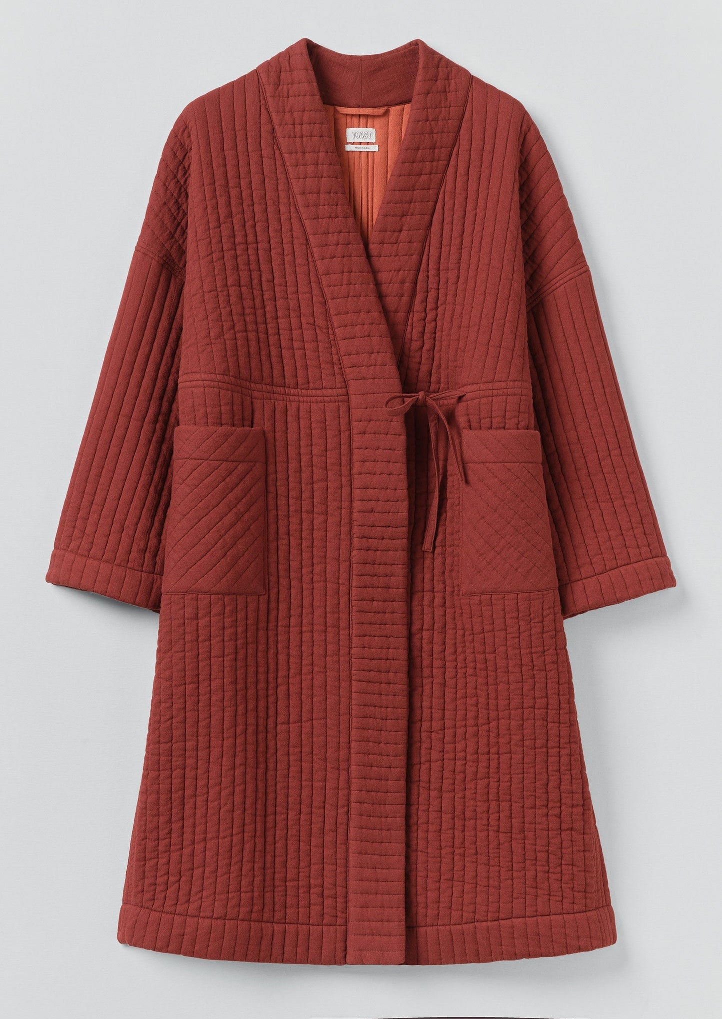 Abito in cotone trapuntato | Deep Berry