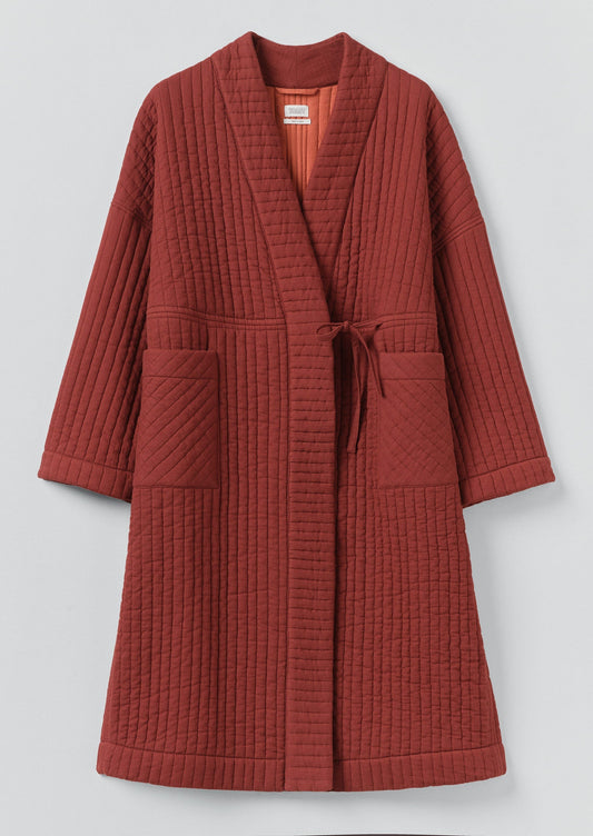 Abito in cotone trapuntato | Deep Berry