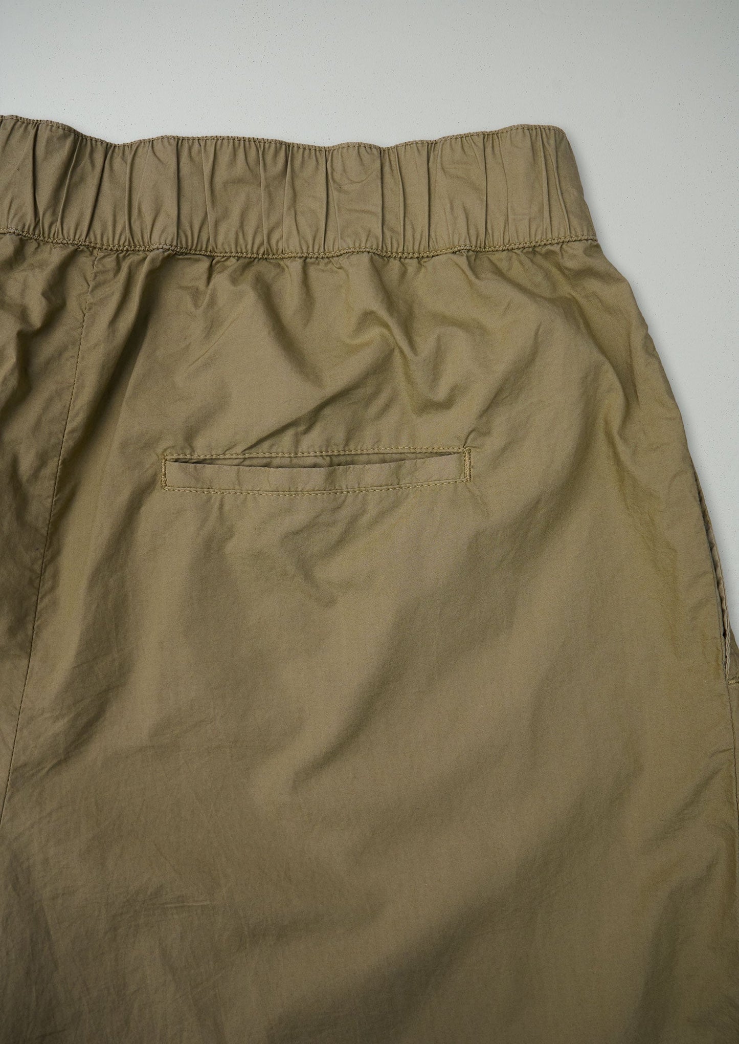 Pantaloni in popeline di cotone rinnovato con pieghe, taglia 12 (52) | Talpa