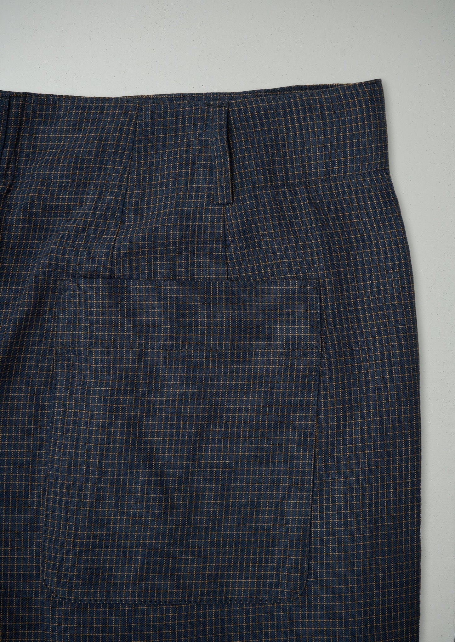 Pantaloni Mariner Grid Check rinnovati taglia 14 (51) | Mare del Nord