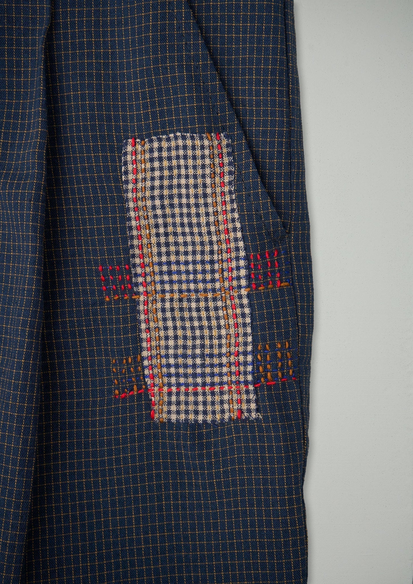 Pantaloni Mariner Grid Check rinnovati taglia 14 (51) | Mare del Nord