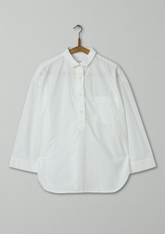 Camicia oversize riutilizzata taglia M (520) | Bianca