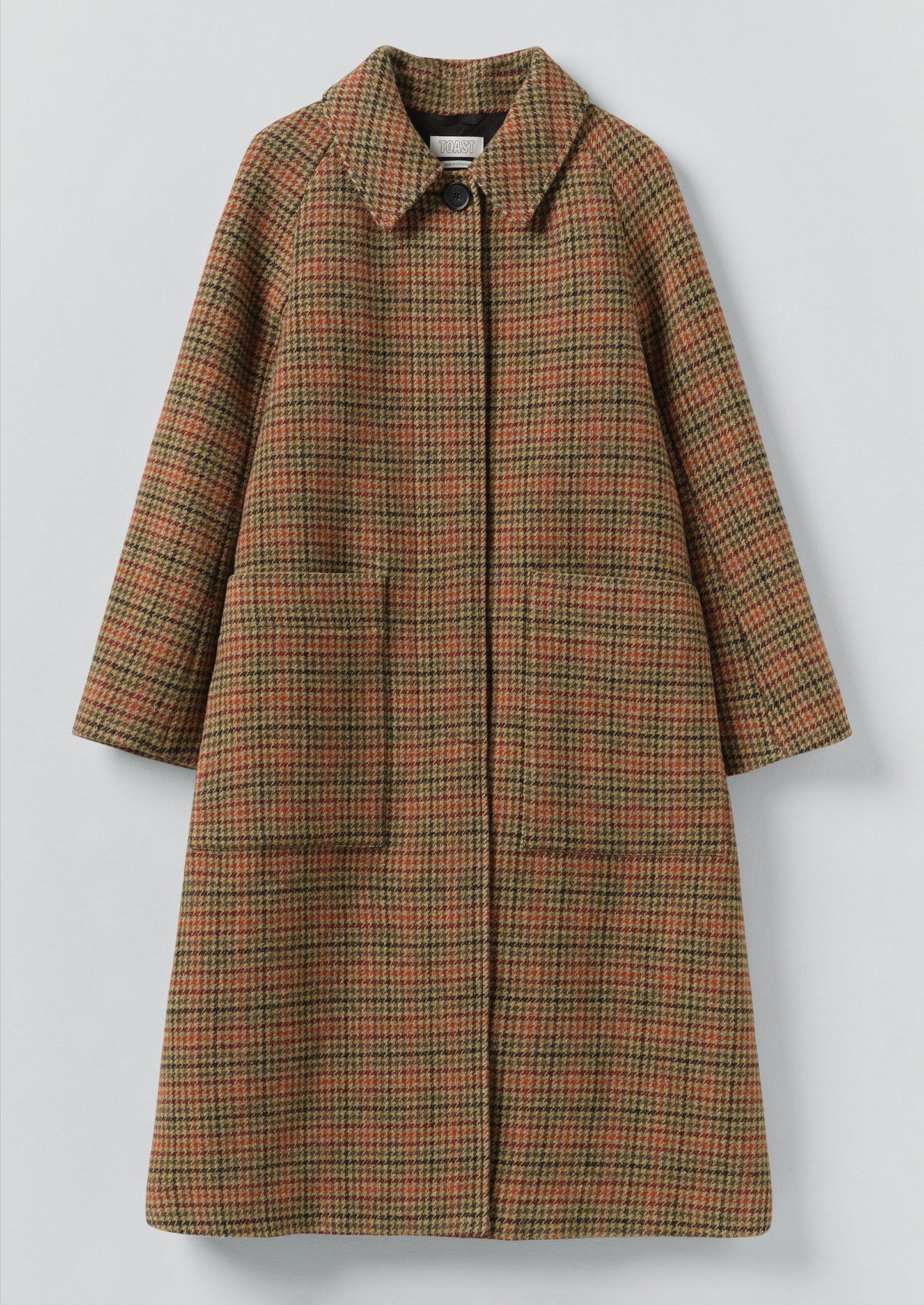 Cappotto raglan Frankie Vibrant Check | Umber Multi