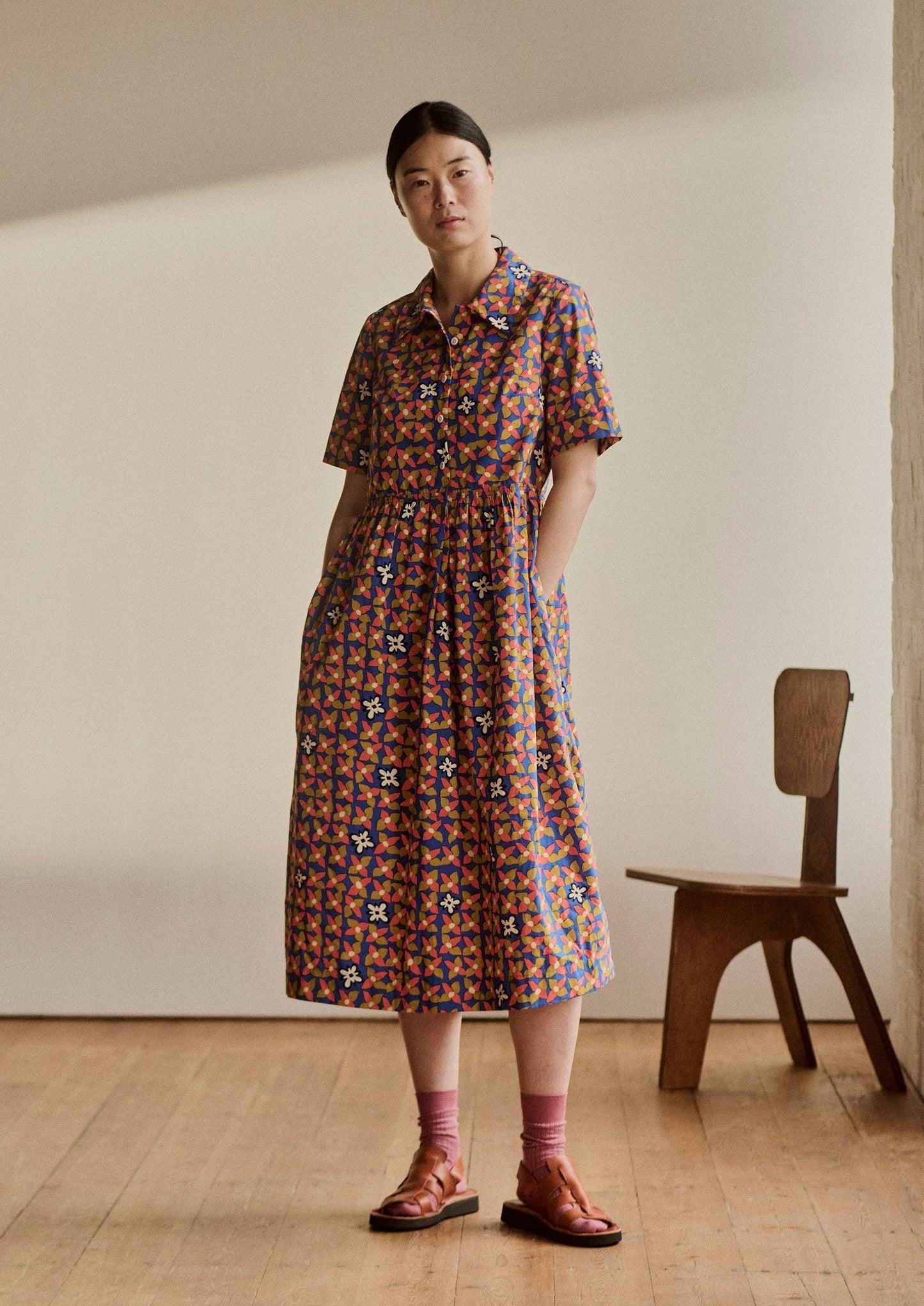 Abito camicia in cotone Selma | Bluebird