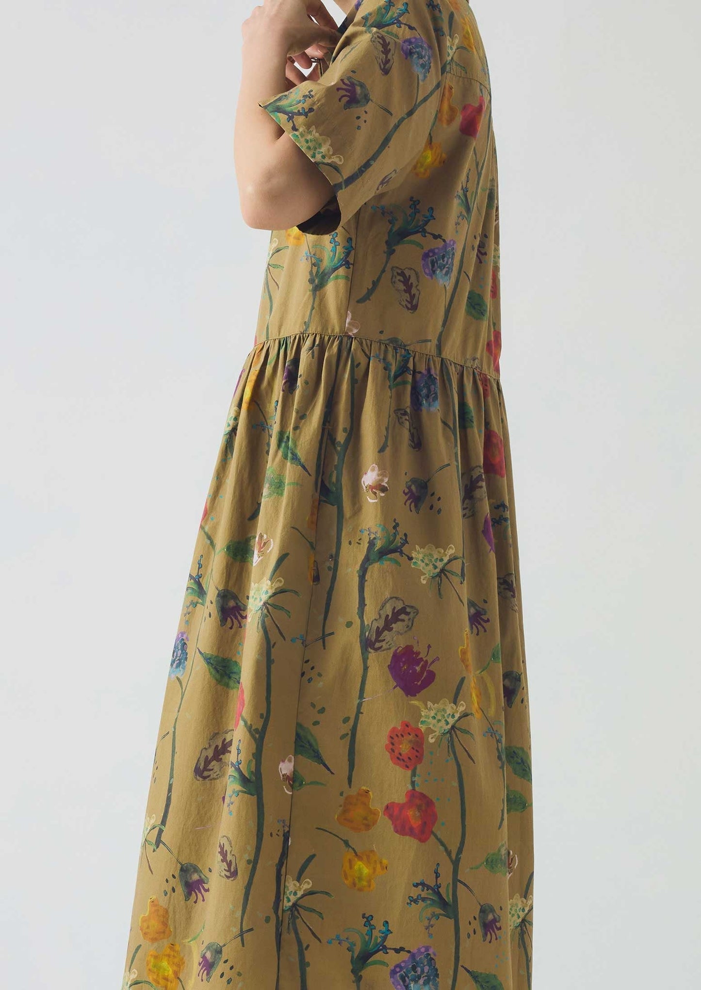 Abito camicia in cotone con stampa floreale Archivist | Cumino