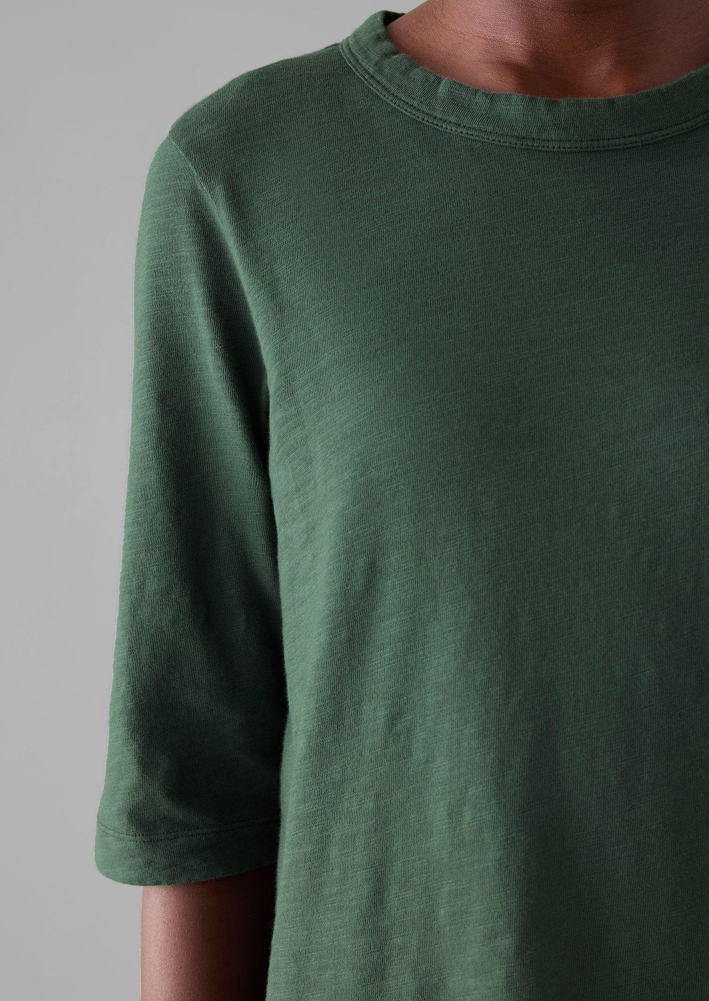 Maglietta in cotone Cleo | Verde marmo