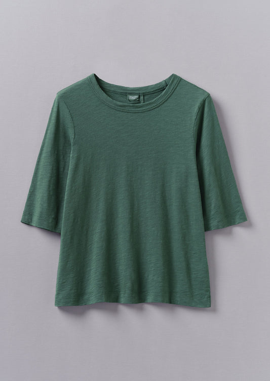 Maglietta in cotone Cleo | Verde marmo