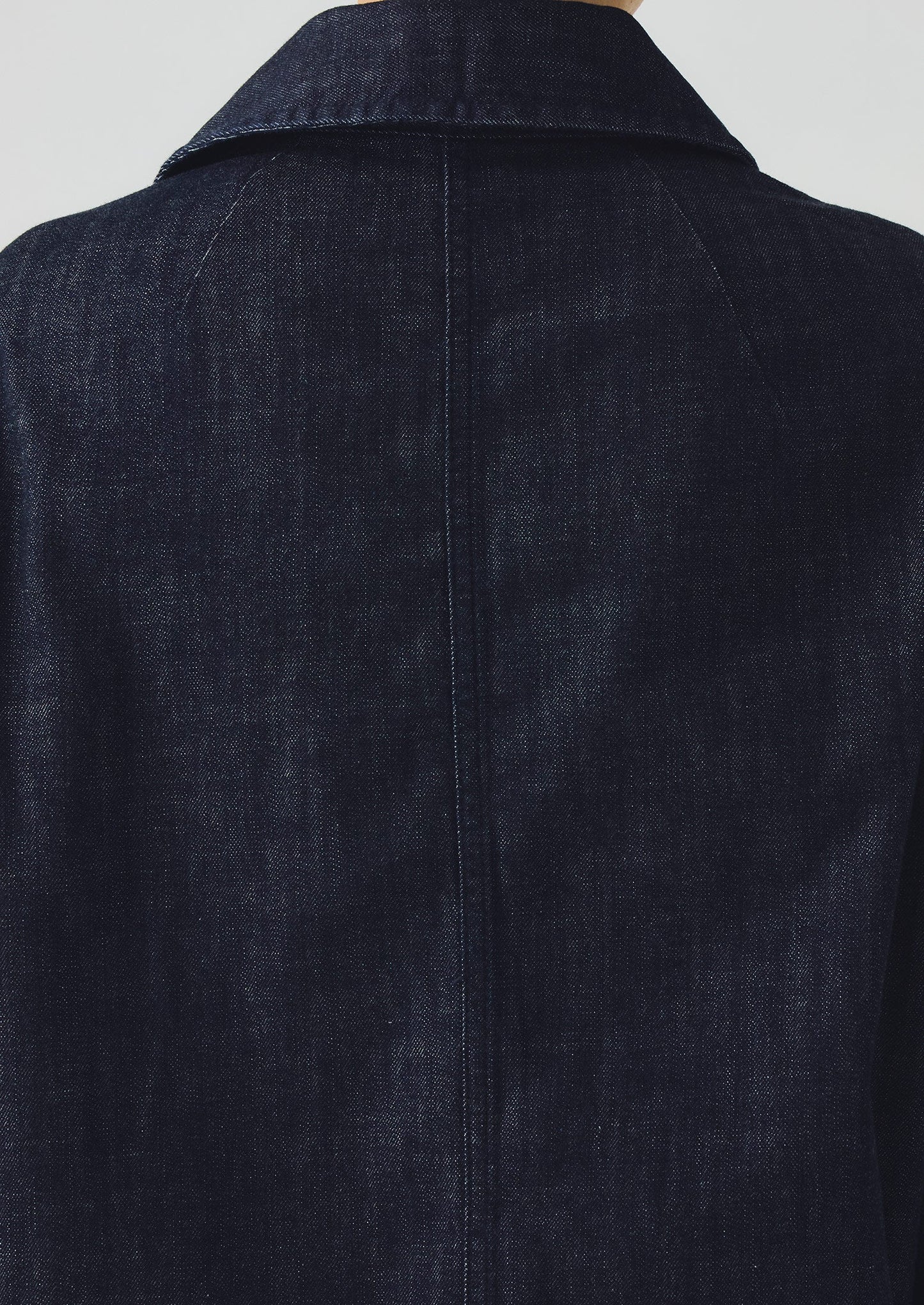 Giacca in denim indaco biologico a maniche larghe | Indaco