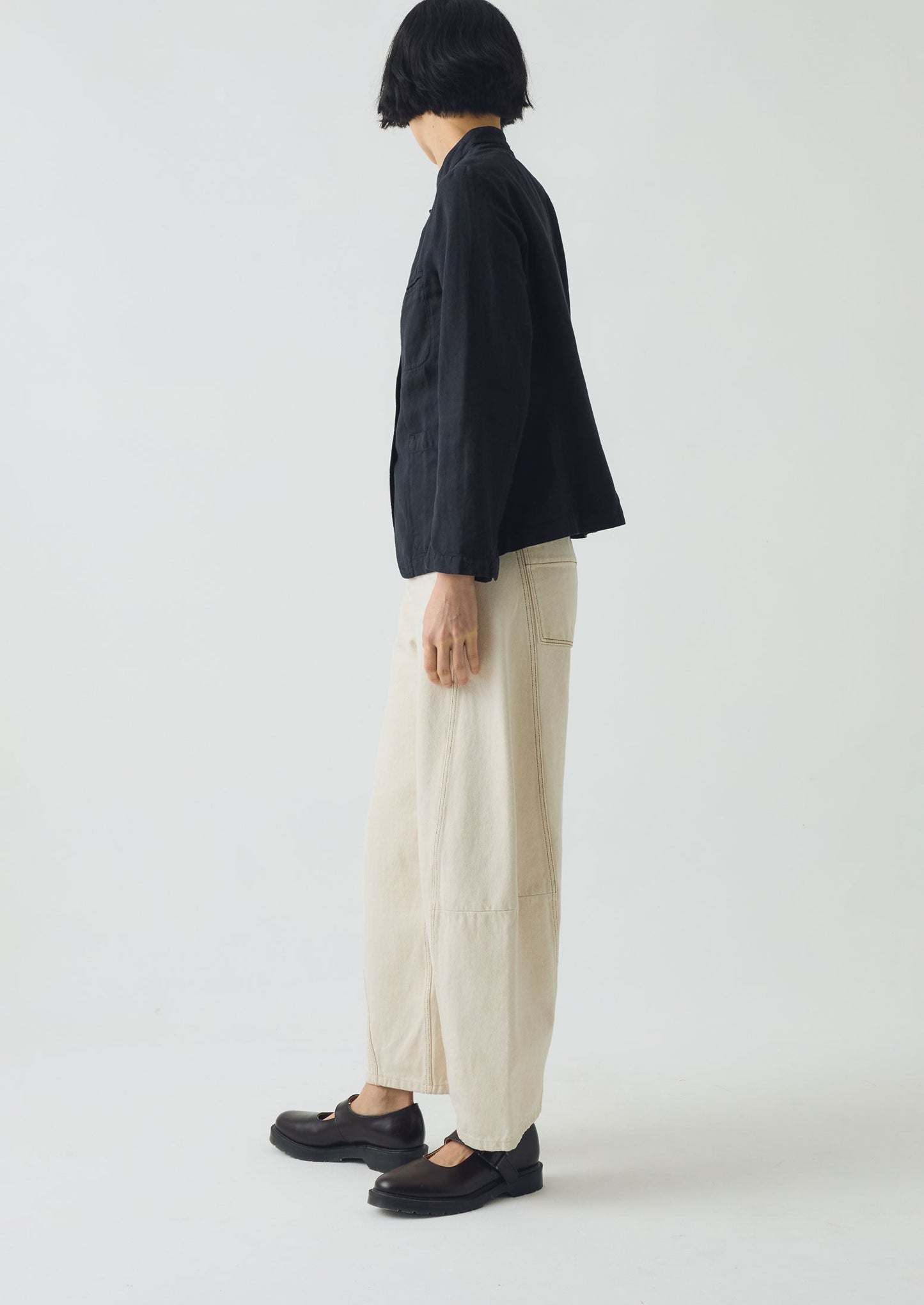 Giacca in cotone e lino | Ardesia