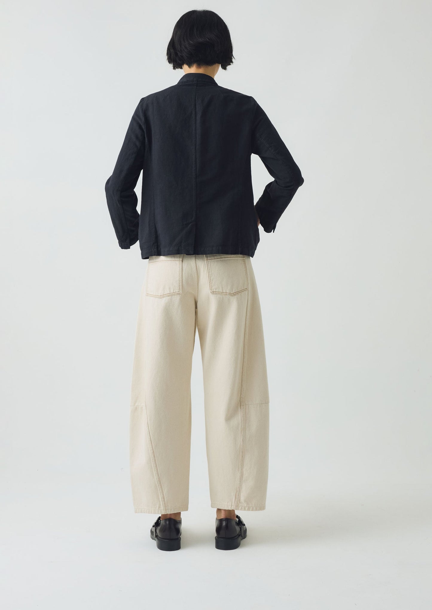Giacca in cotone e lino | Ardesia