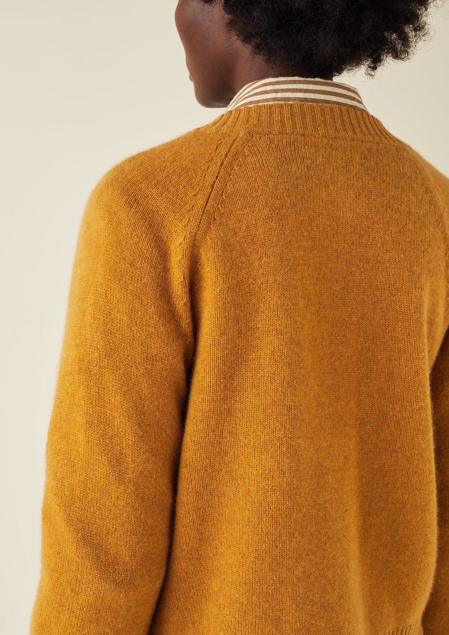 Cardigan raglan in lana e cashmere Eden | Zenzero melange