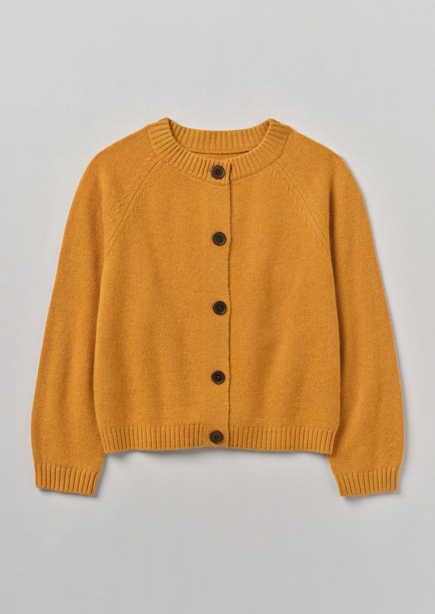 Cardigan raglan in lana e cashmere Eden | Zenzero melange