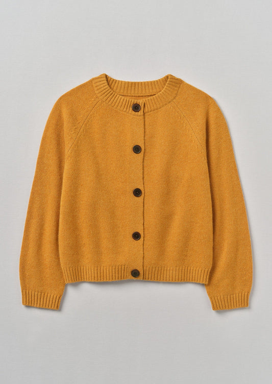 Cardigan raglan in lana e cashmere Eden | Zenzero melange