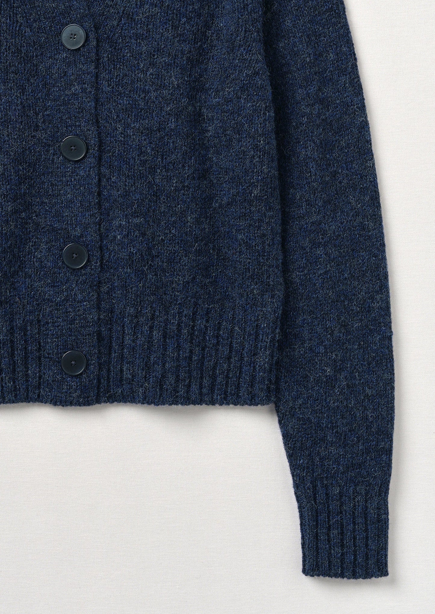 Cardigan in lana con scollo a V Kaia | Blu navy mélange