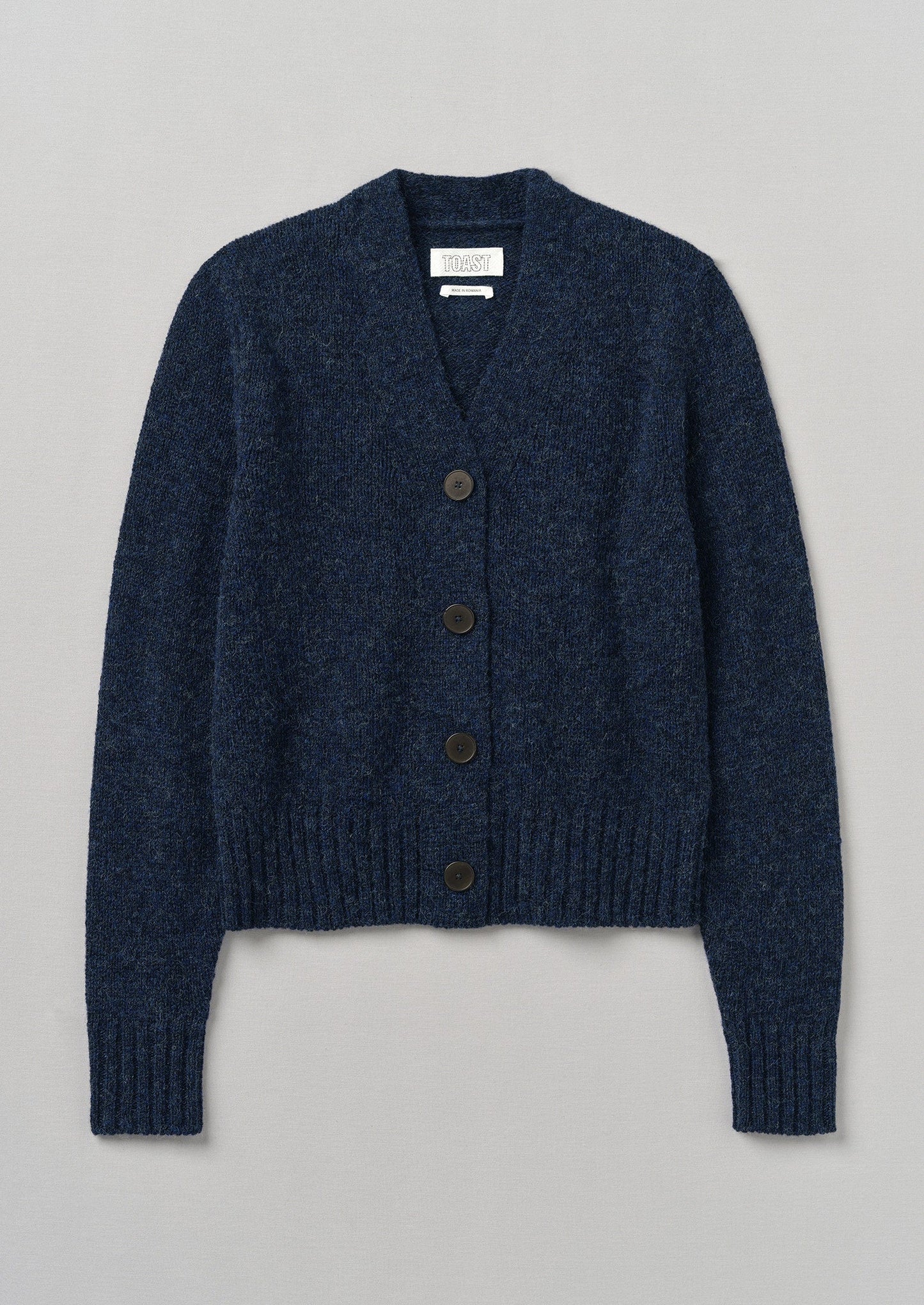 Cardigan in lana con scollo a V Kaia | Blu navy mélange