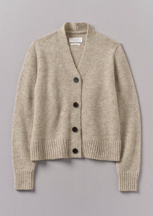 Cardigan in lana con scollo a V Kaia | Avena