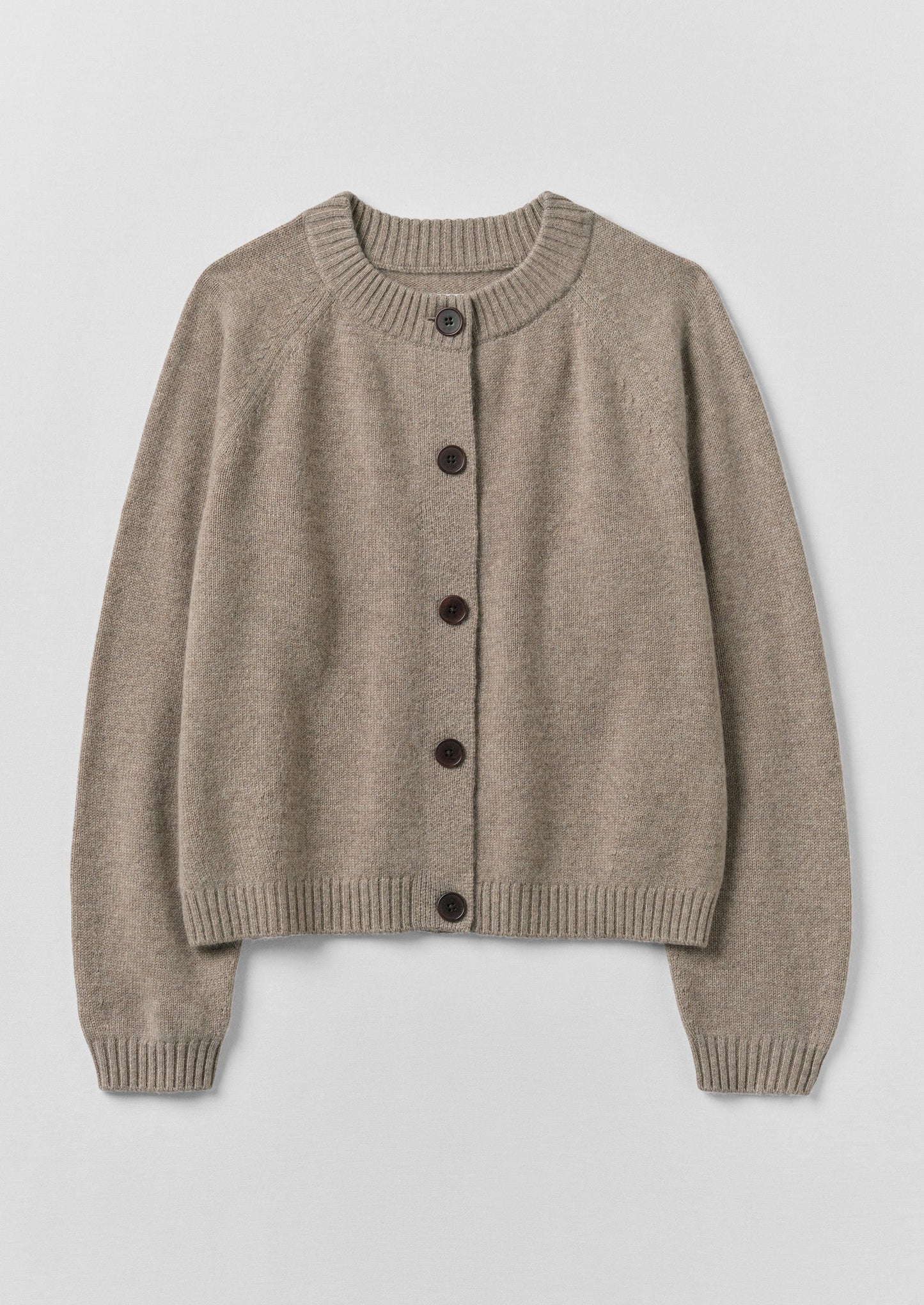 Cardigan raglan in lana e cashmere Eden | Semi di lino