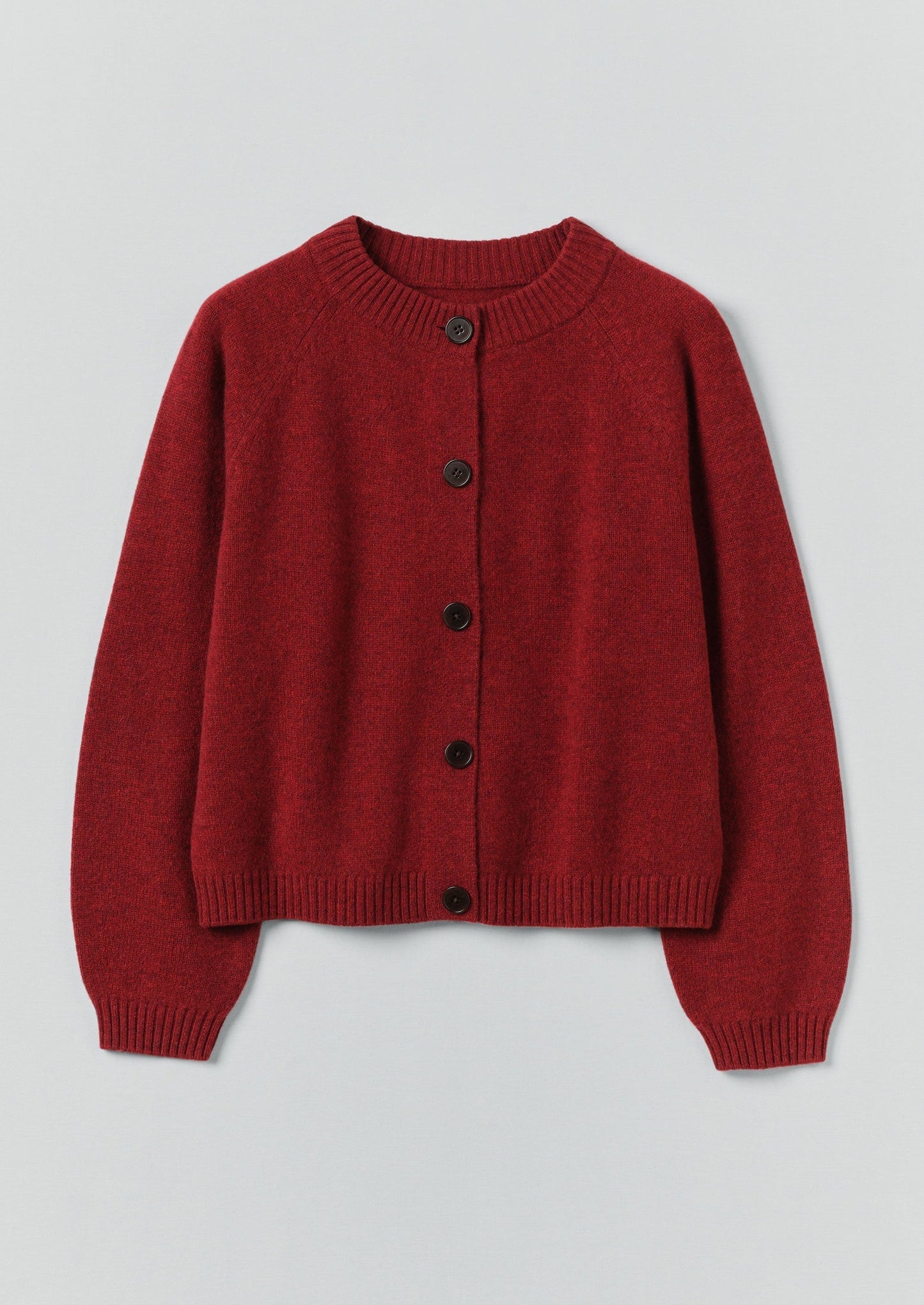 Cardigan raglan in lana e cashmere Eden | Acetosella rossa