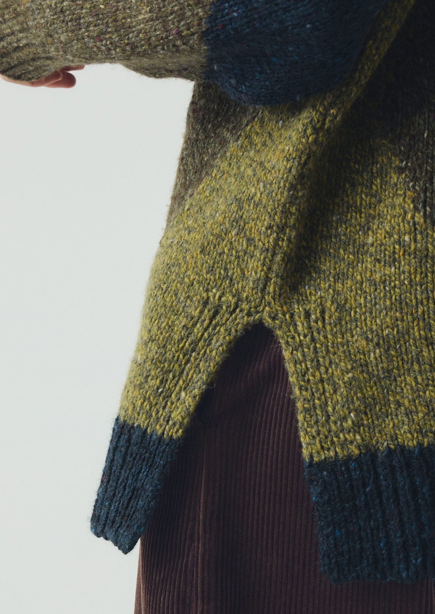 Maglione a blocchi Argyle mélange | Oliva Multi