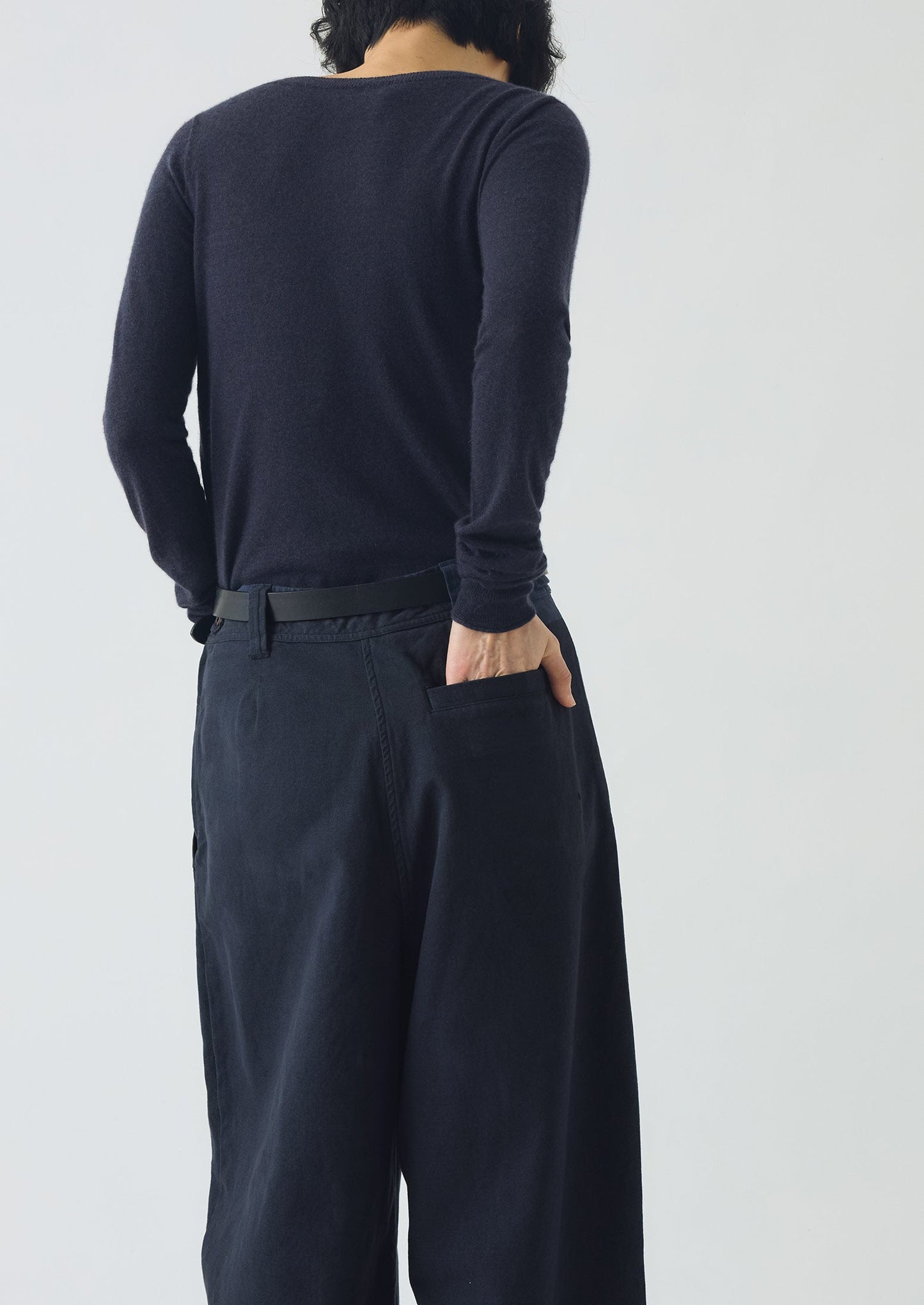 Maglione in lana fine e cashmere | Blu scuro