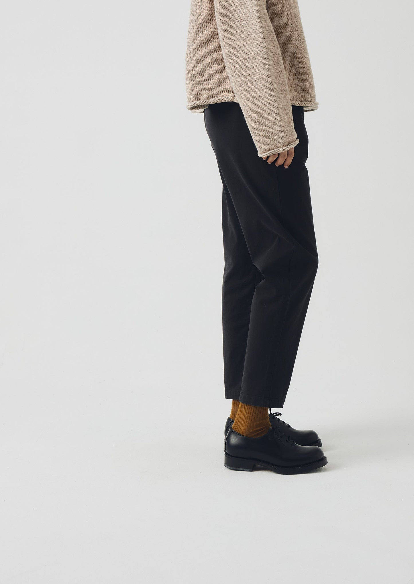 Pantaloni Gabi in cotone | Nero morbido