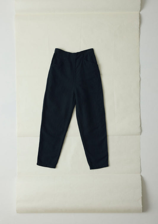 Pantaloni in cotone e lino Alix | Blu ardesia