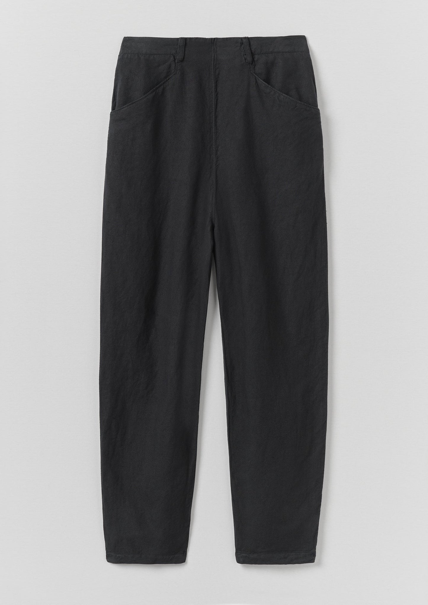 Pantaloni in cotone e lino Alix | Blu ardesia