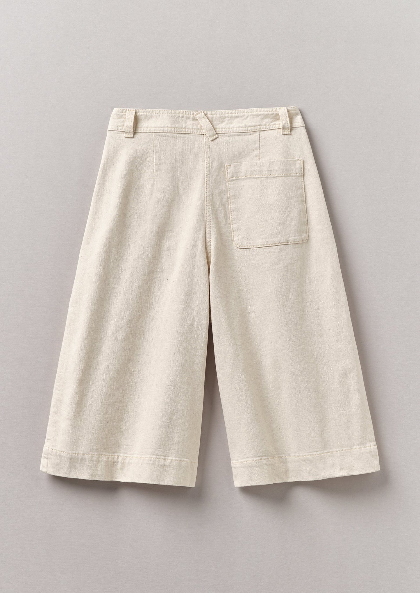 Pantaloncini in denim plissettati | Ecru