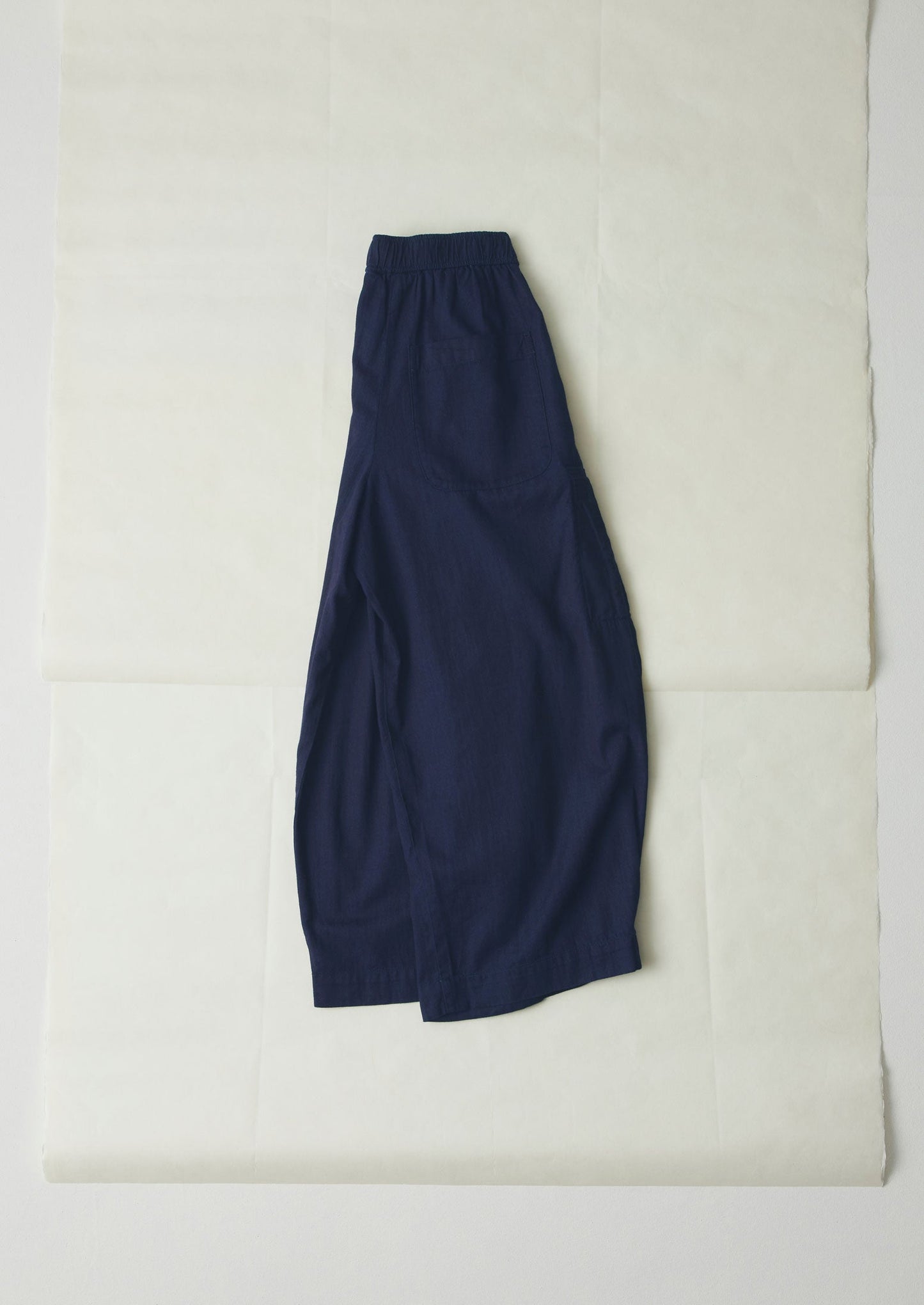 Pantaloni a gamba larga in twill di cotone | Indaco