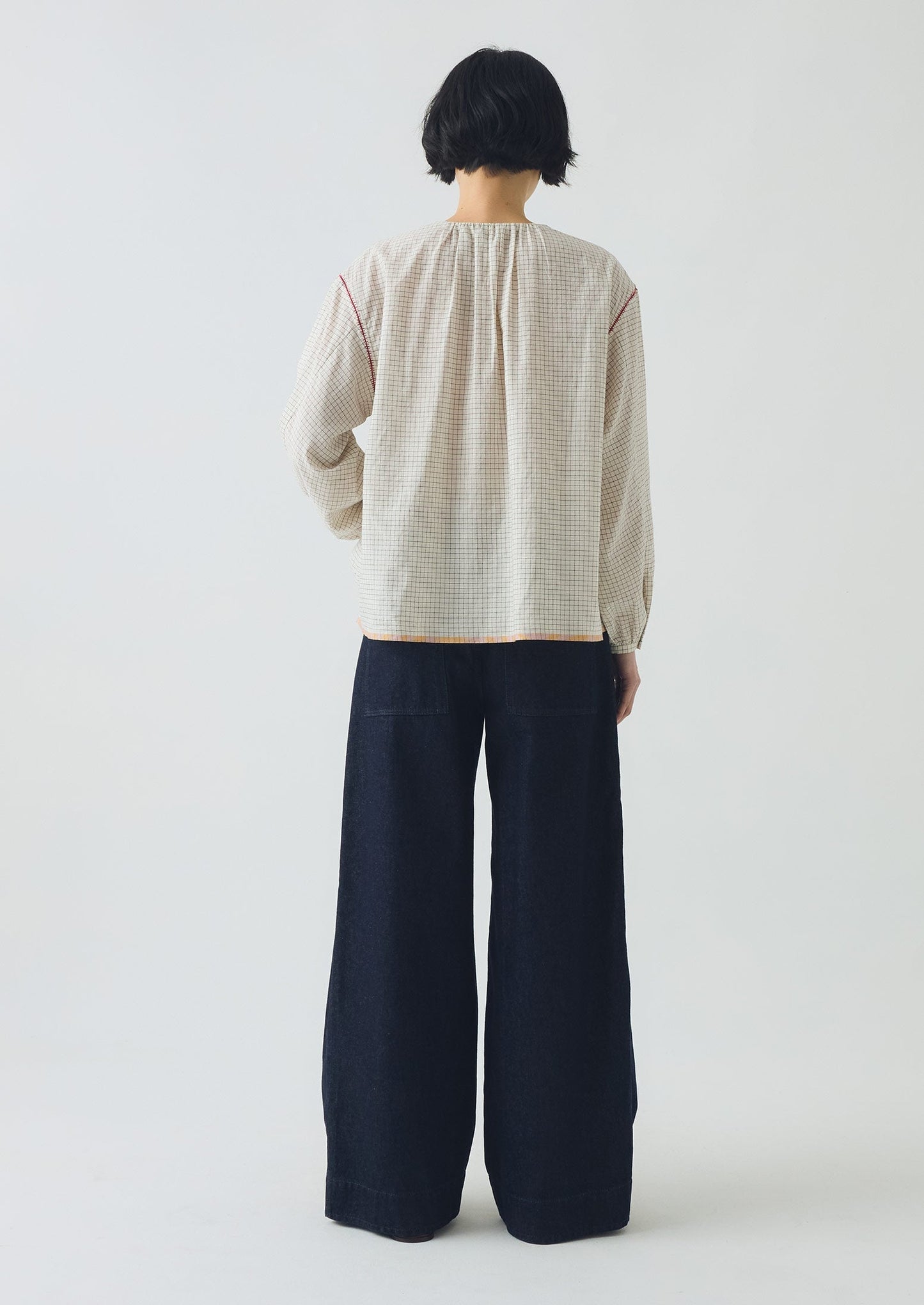 Pantaloni in denim a gamba larga | Indaco