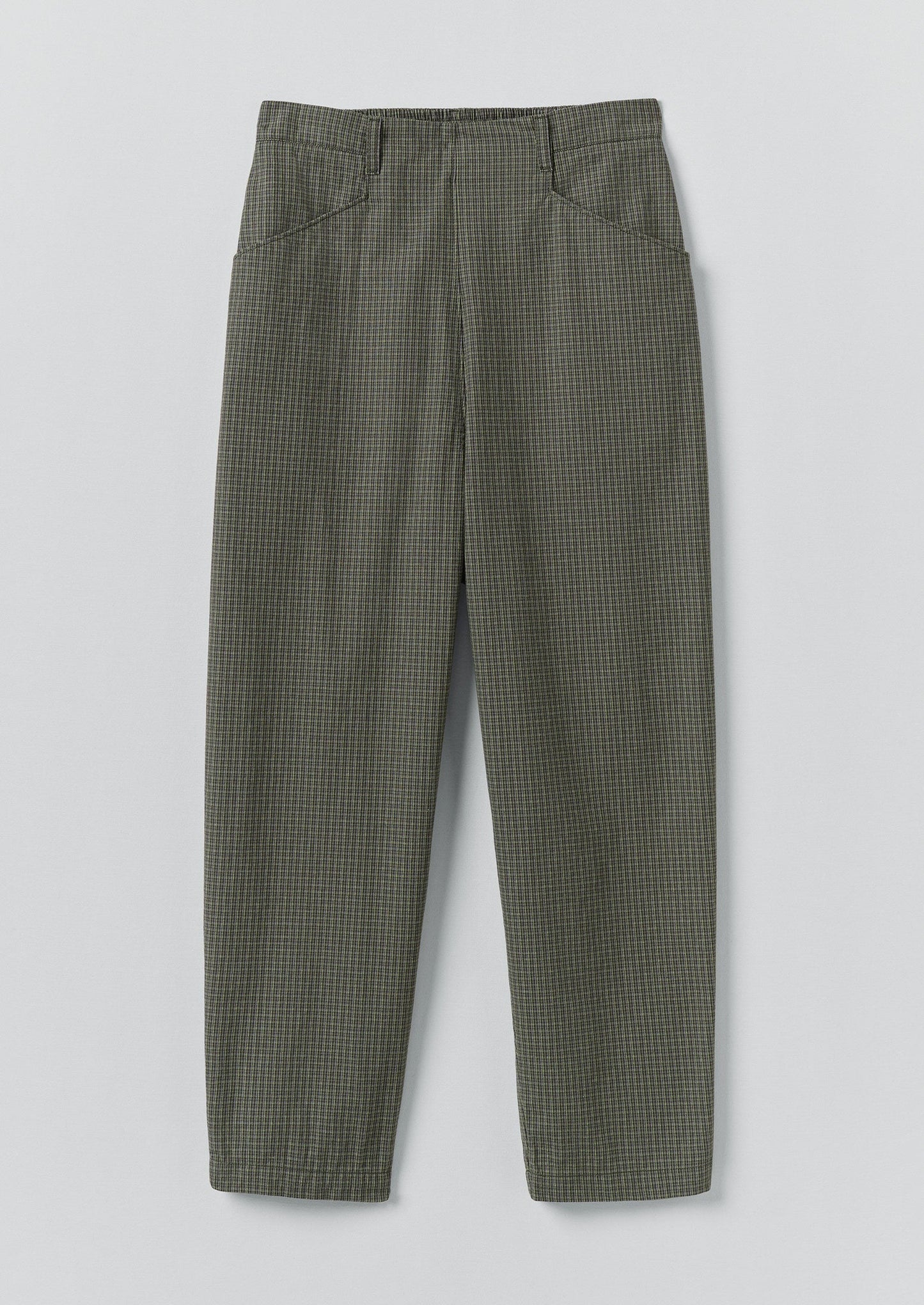 Pantaloni Alix Pixel Check | Verde Matcha