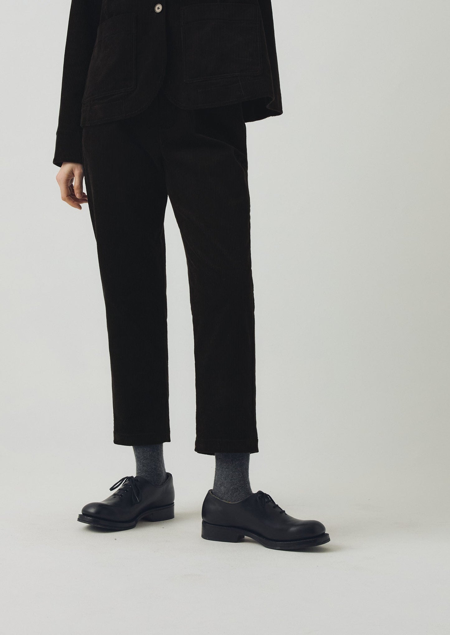 Pantaloni Gabi in velluto a coste biologico | Antracite