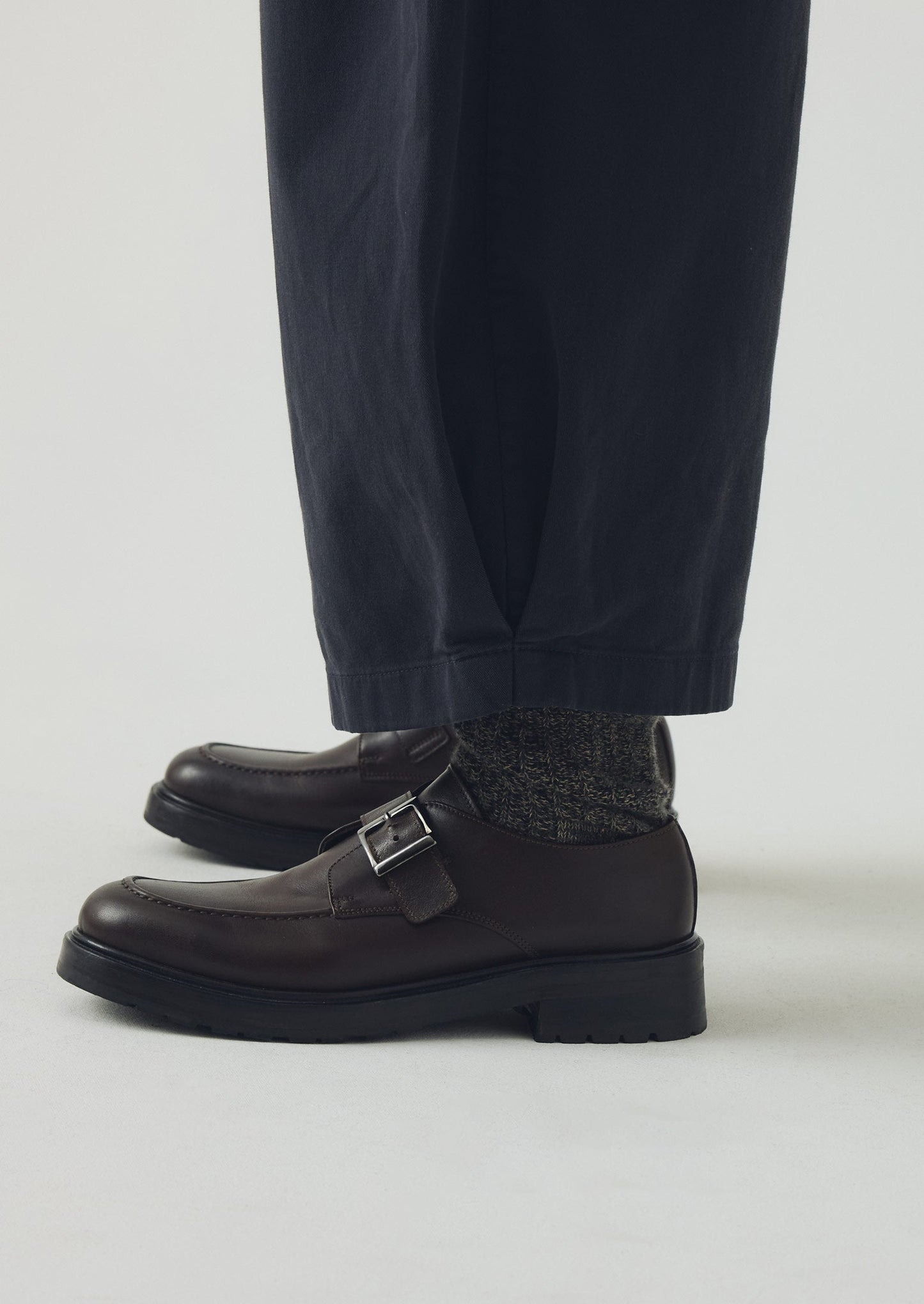 Pantaloni a gamba larga in cotone | Ardesia