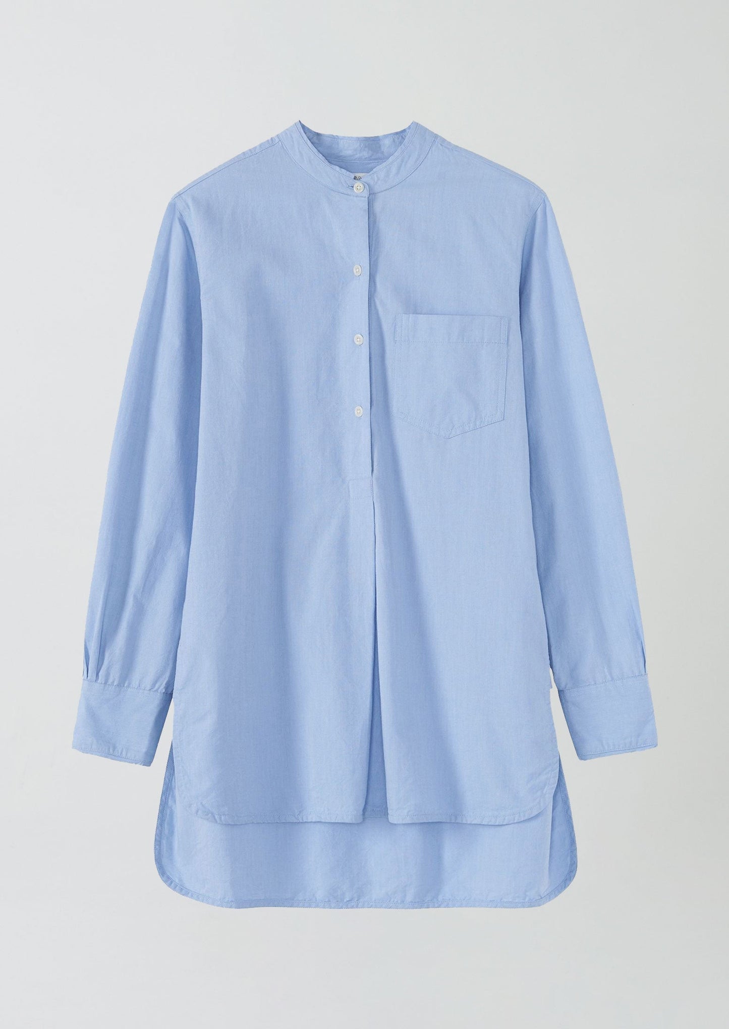 Camicia lunga in cotone Oxford Taro | Chambray