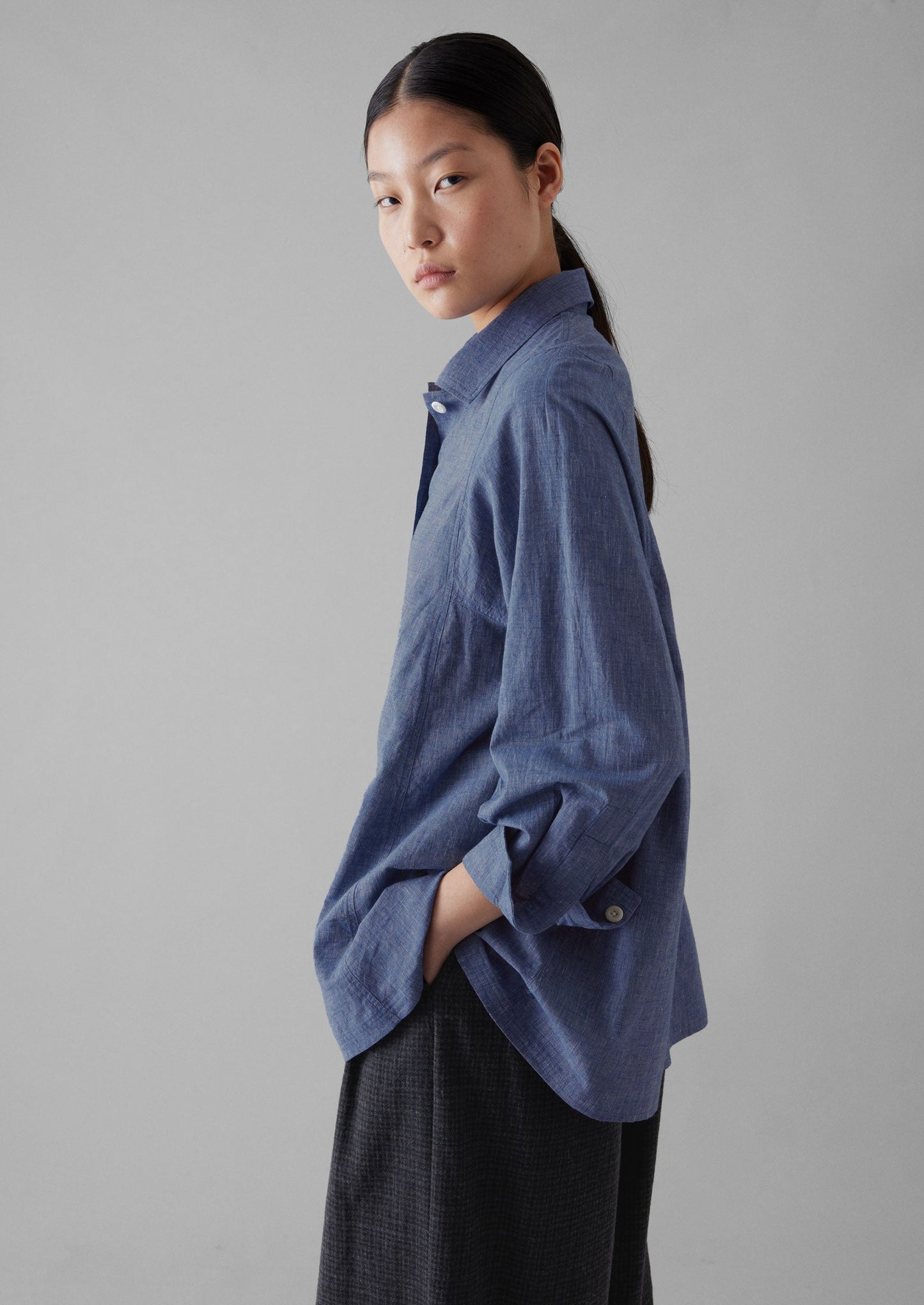 Camicia in cotone chambray | Chambray