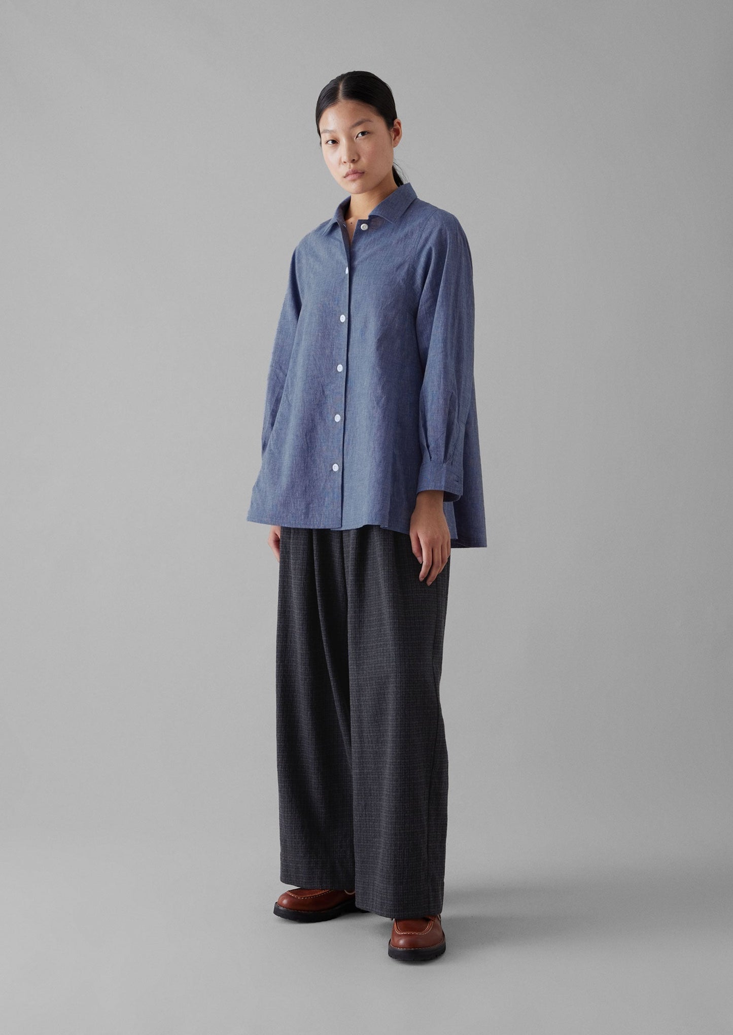 Camicia in cotone chambray | Chambray