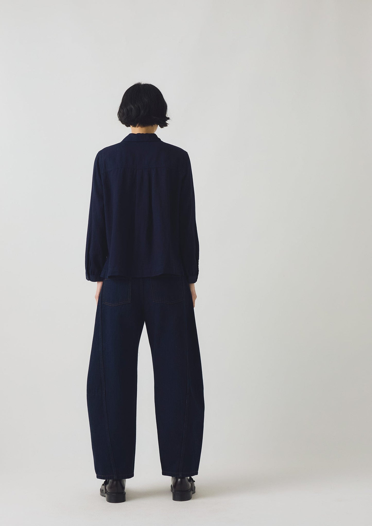 Camicia in twill di cotone indaco Baya | Indaco