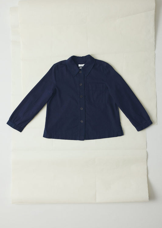 Camicia in twill di cotone indaco Baya | Indaco