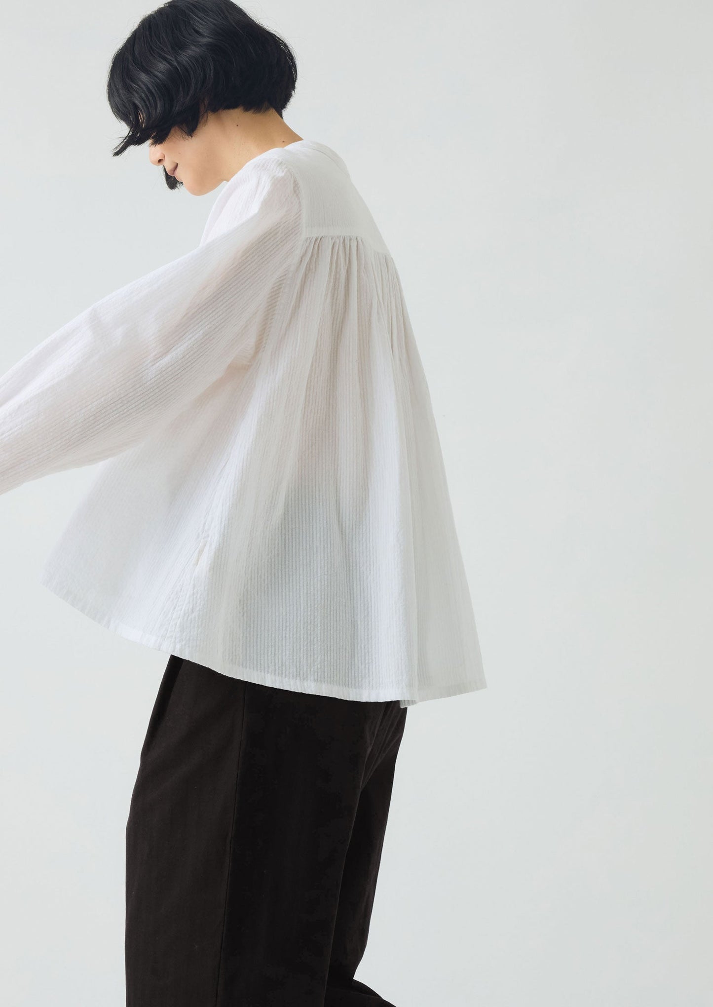 Camicia in cotone seersucker | Sale bianco