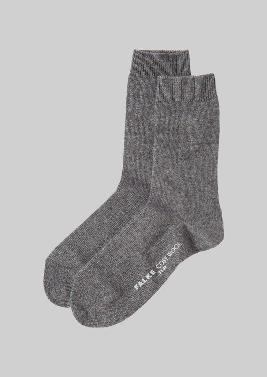 Calzini Falke Cosy Wool | Grigio chiaro mélange