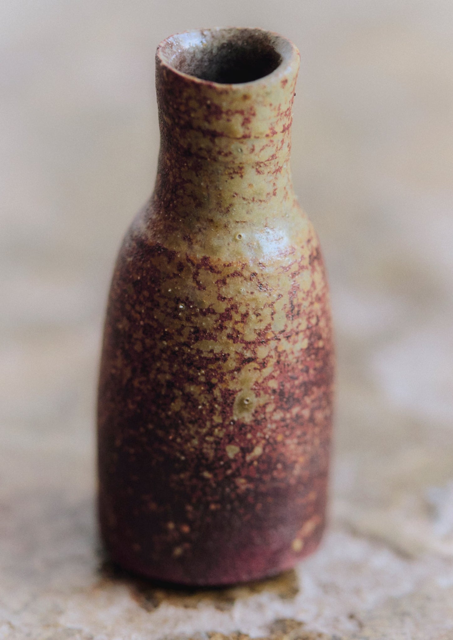 Laerke Moller Hansen Mini Ash Vase | Marrone/Oliva