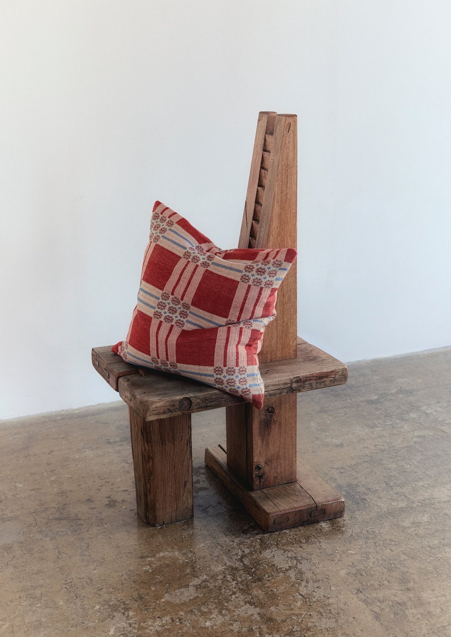 Fodera per cuscino intrecciata a mano Sabine Van der Sande | Rosso