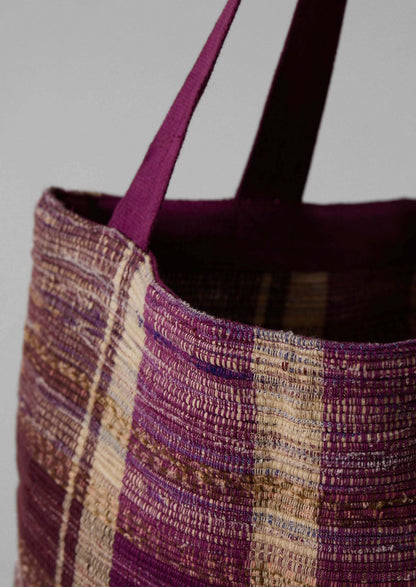 Borsa a quadri con tessuto rimanente | Berry