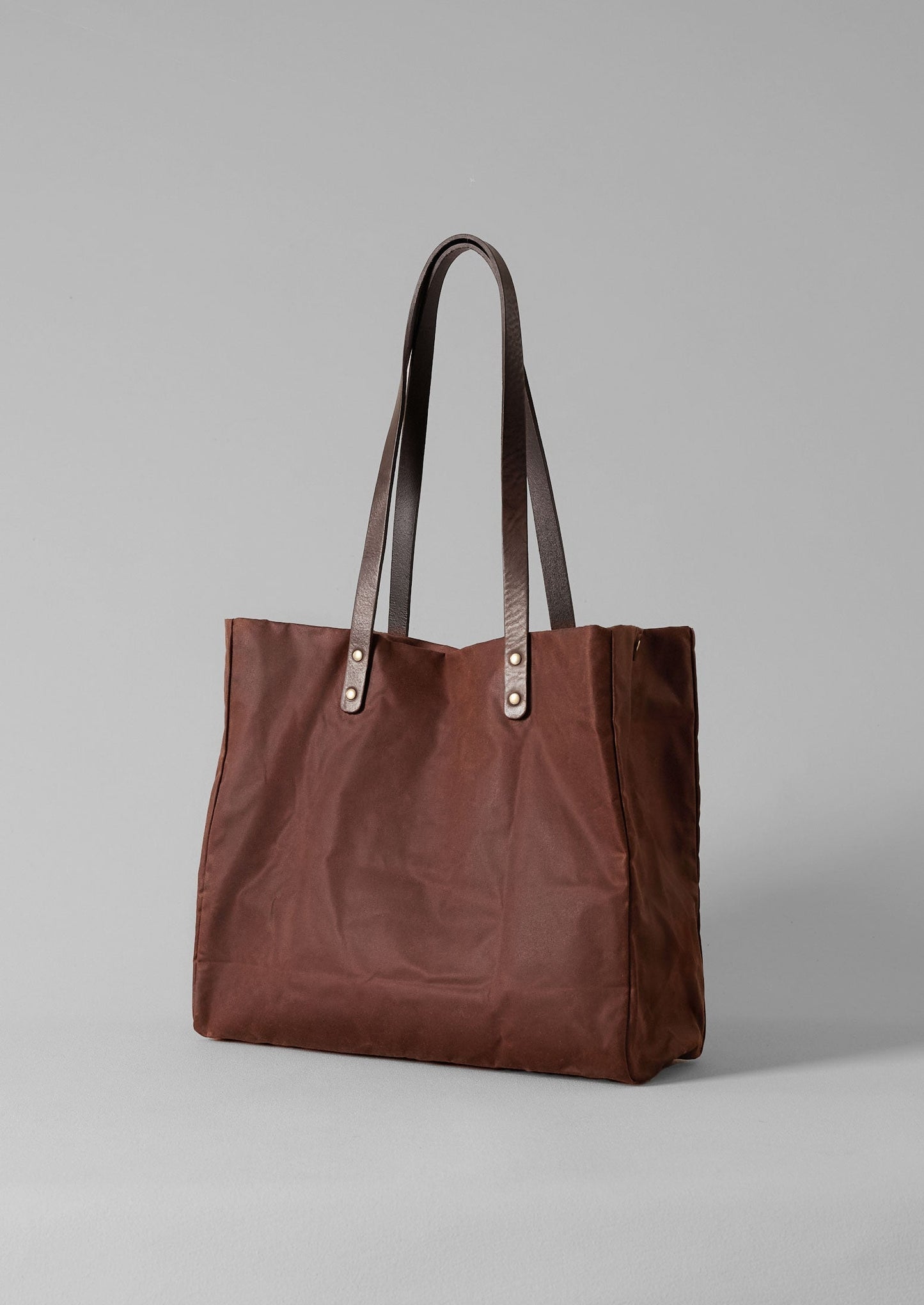 Borsa tote in cotone cerato Kate Sheridan | Castagna