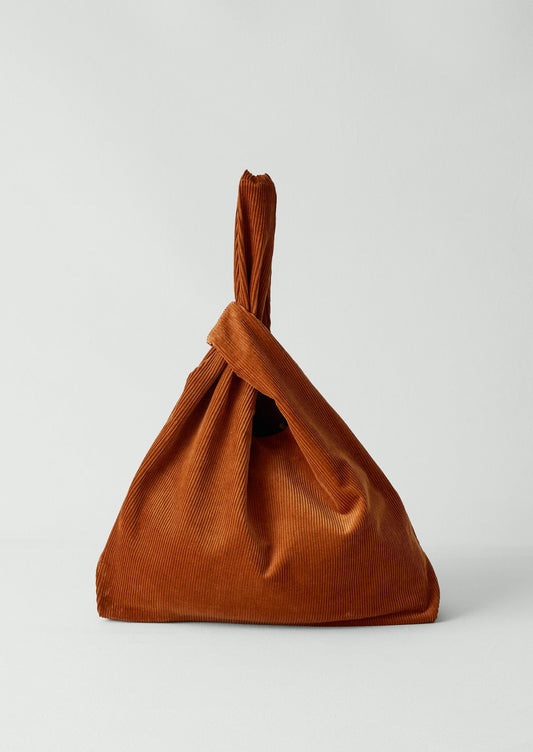 Borsa con nodo in cordoncino di cotone | Terra di Siena bruciata