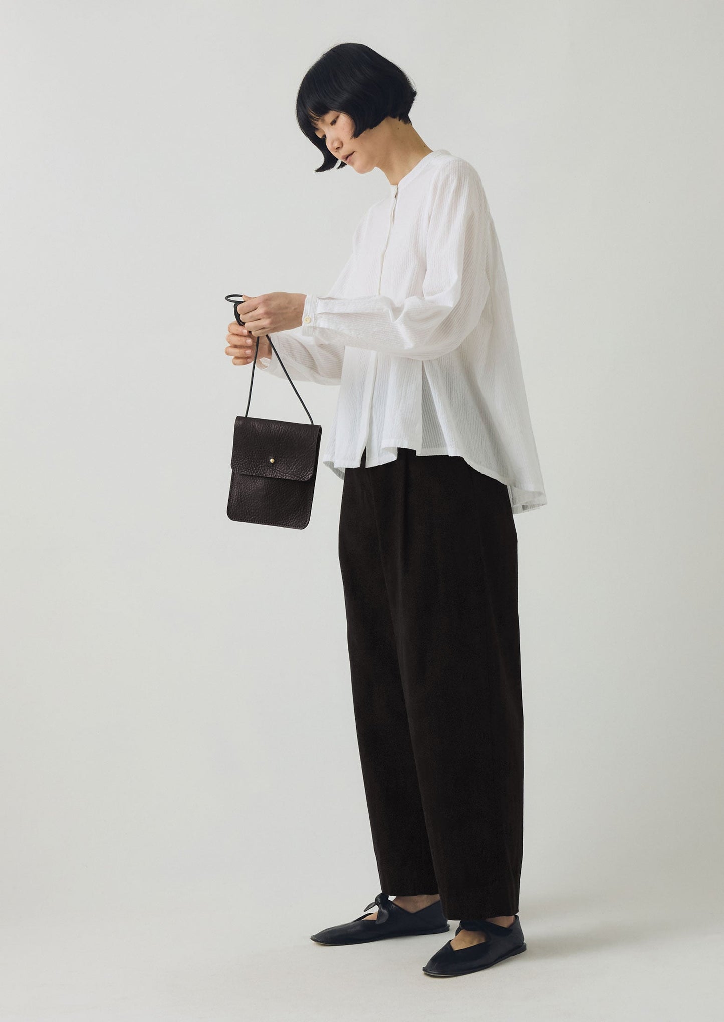 Borsa Erin in pelle di Kate Sheridan | Nero