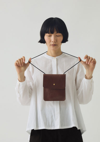 Borsa Erin in pelle di Kate Sheridan | Castagna